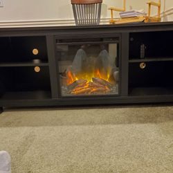TV Stand w/ Electric Fireplace