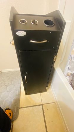 Puresana  Black Salon Hair  Storage Cart