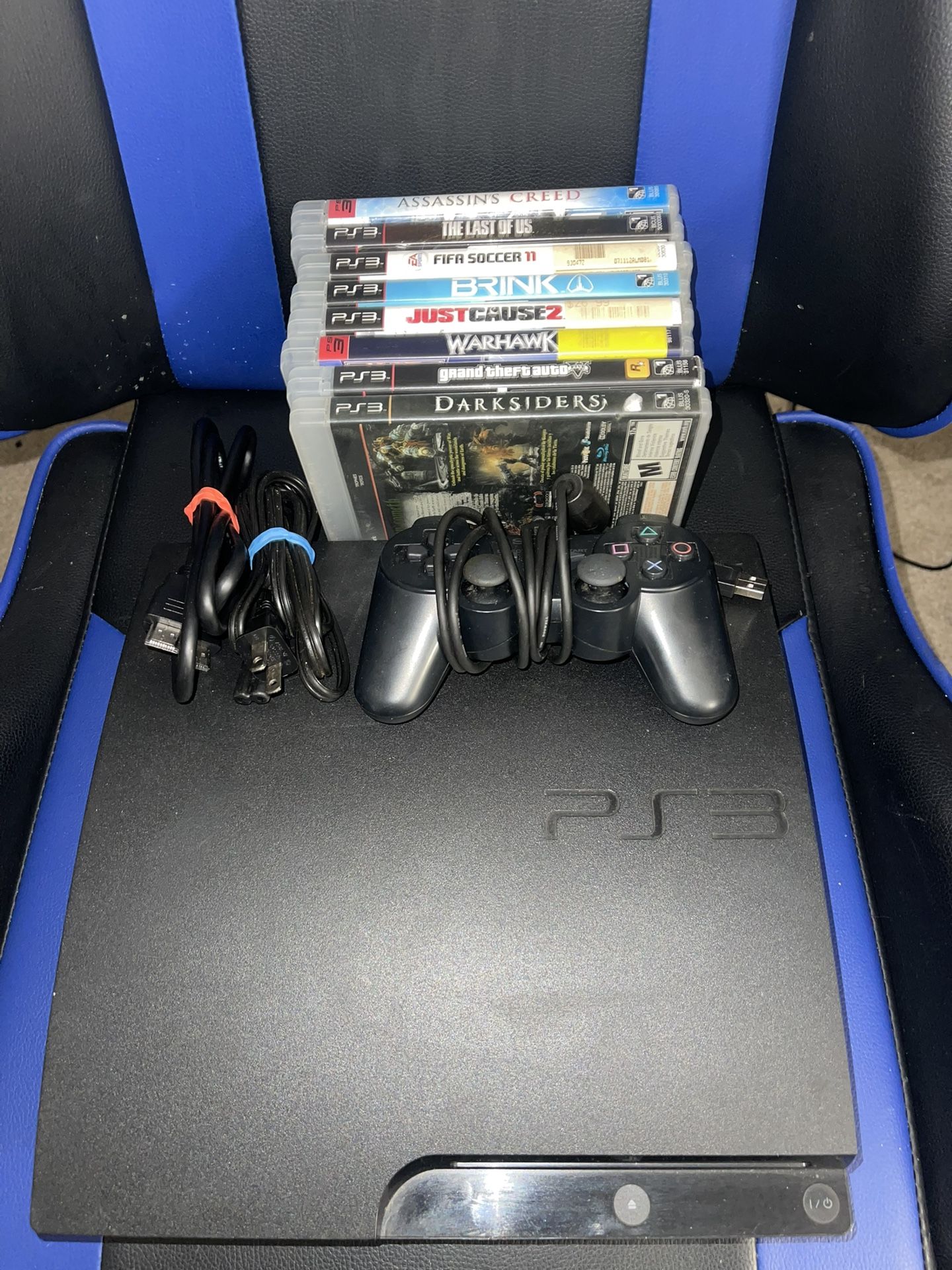 PS3 Slim 320 Gb With 8 Games