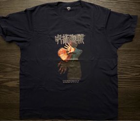 Mens Uniqlo Jujutsu Kaisen Limited Edition Yuji Manga T Shirt