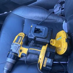 Dewalt 18 V Drill And Spare Battery Plus Charger