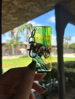 Handmade Cat Keychain Keepsake