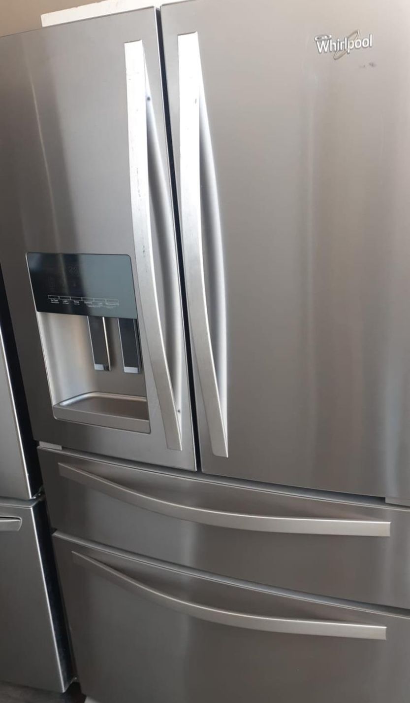 Whirlpool 4-Door Stainless Steel Refrigerator
