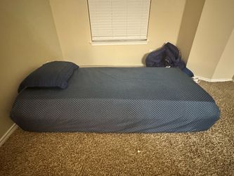 Twin XL w/ memory foam mattress