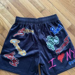 Eric Emmanuel X Chome Heart Shorts