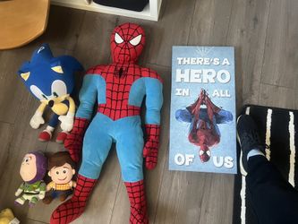 Spider Man, Sonic, Woody, Buzz