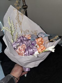 Hand-made Ribbon Roses