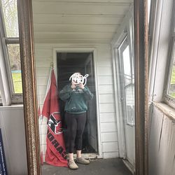 Howard Elliot Nancy Gold Rectangular Wall Mirror