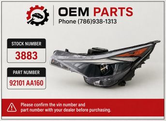 2021-2023 HYUNDAI ELANTRA OEM HALOGEN/LED HEADLIGHT. DRIVER SIDE.