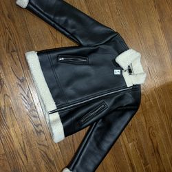 Faux leather jacket 