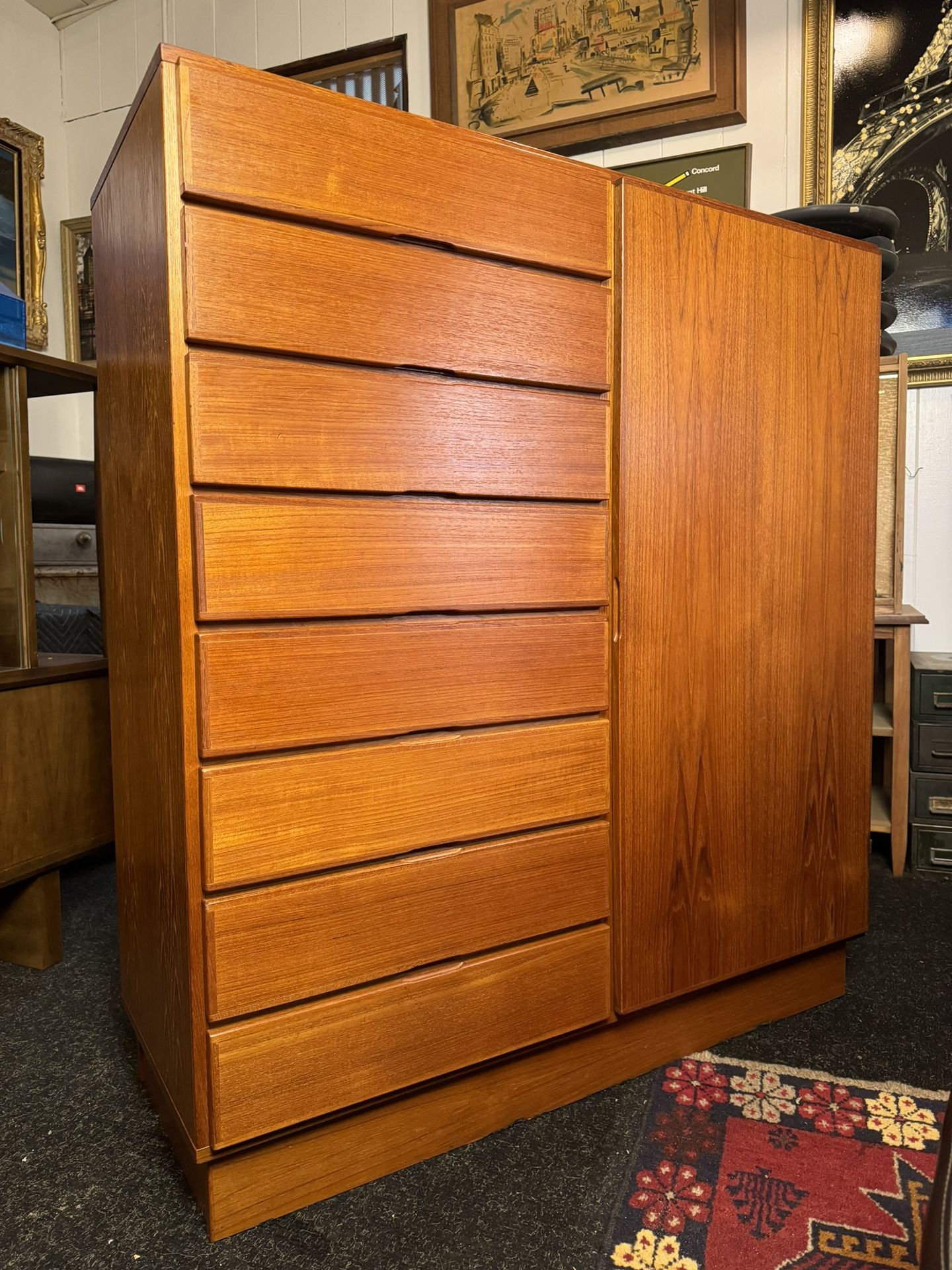 Danish Modern Teak Gentlemens Chest