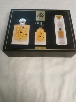 $90 Tharwah Gold perfume set