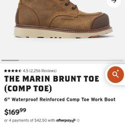 Marin Brunt Comp Toe Size 11.5