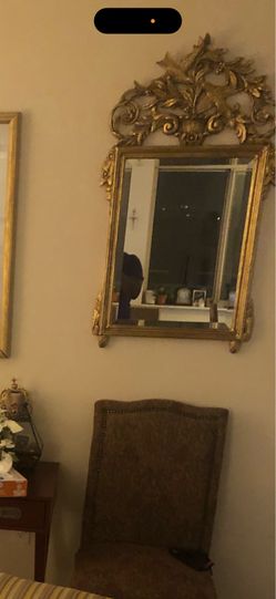 2 Gold Antique Wall Mirror