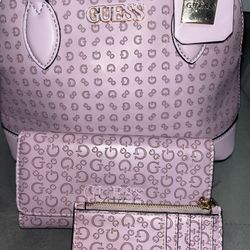 Guess Purse With Wallet And I’d Holder 