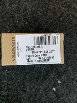 AUDI/VW 06h115243L OIL PRESSURE CONTROL VALVE