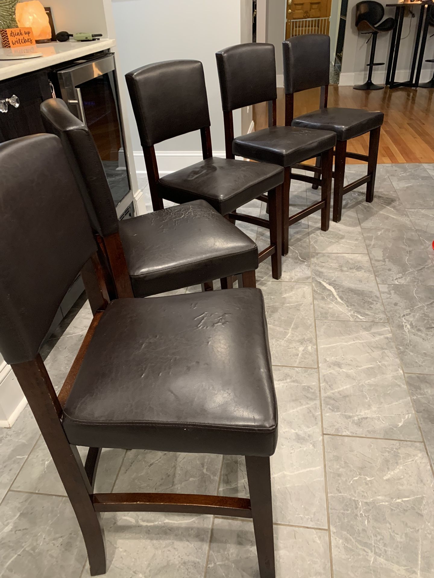 5 Counter Height Kitchen Chairs