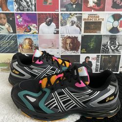 ASICS Gel-K1011 Black Pure Silver size 10