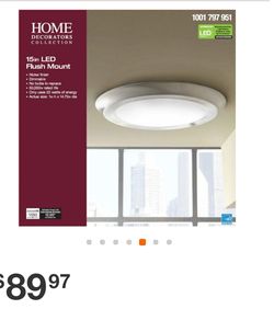 *NIB* 15" LED FLUSH MOUNT LIGHT