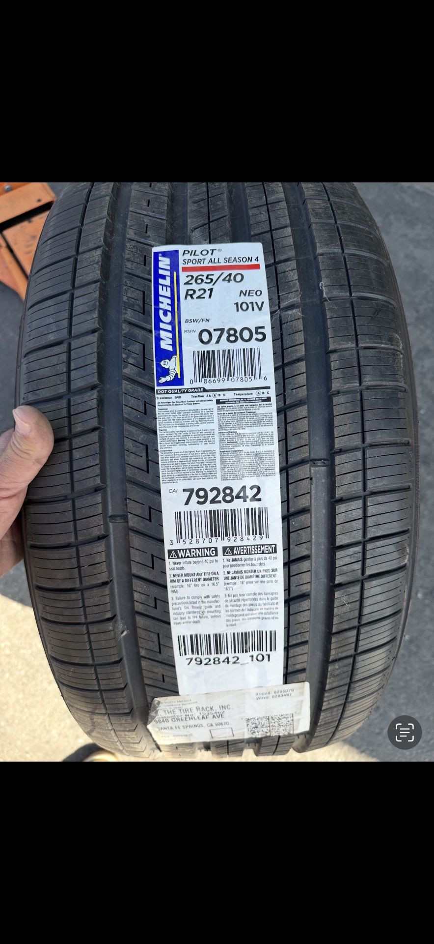 Michelin Tire New Single One
