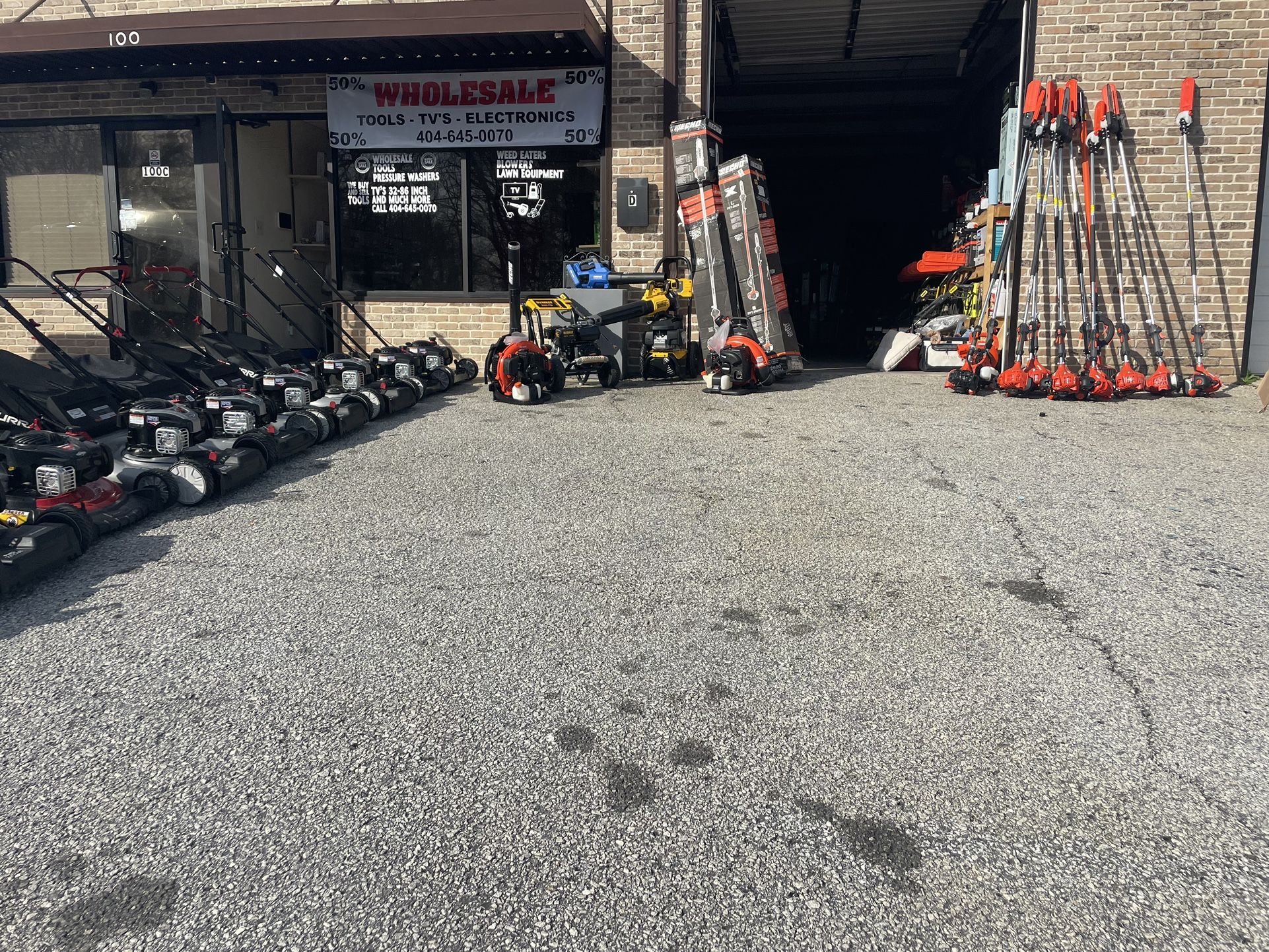 Wholesale Tools TVs Electronics Lawnmowers