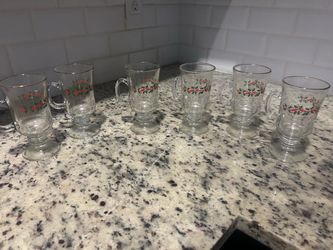 Vintage Christmas Glasses