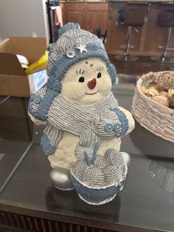 Snowman Figurine Holiday Decor