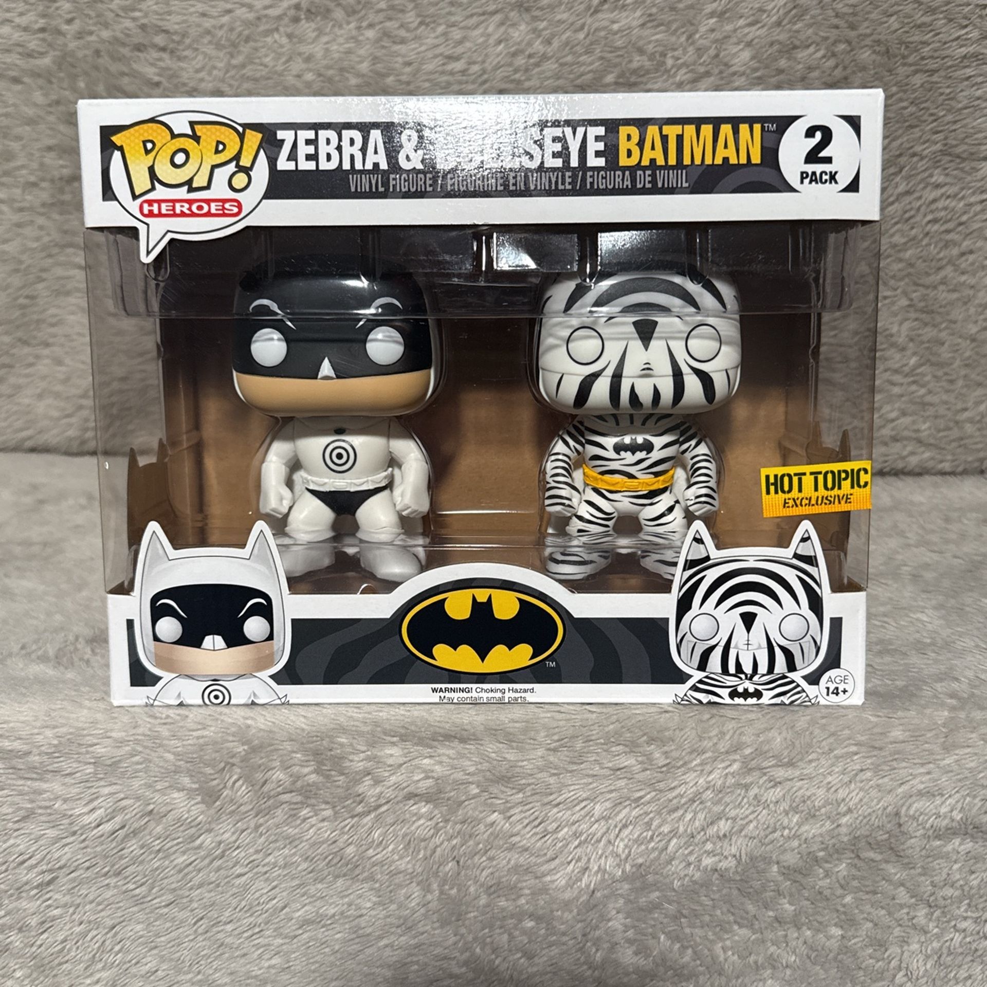 Zebra And Bullseye Batman Funko Pops