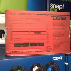 Ds18 Sxe-3000.4d/bk 4 Channel Amp No Credit Check Payment Plan Available 