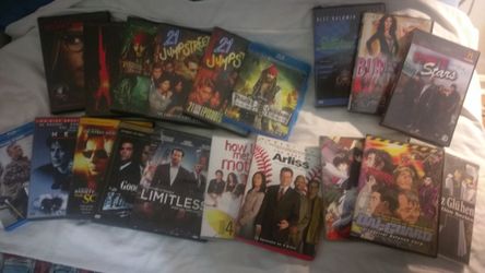 A good selection of DVD and blue ray movies