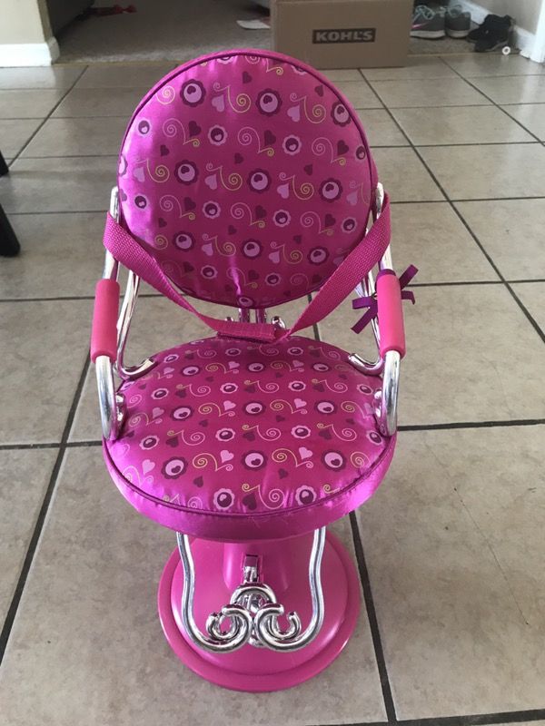 Pink Beauty Salon Chair Our Generation by Battat fits American Girl 18" Doll