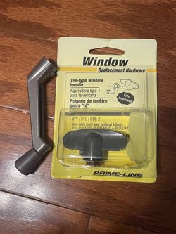 Window crank handle and tee type window handle