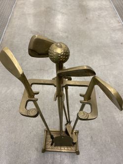 Golfers Fire Place Set