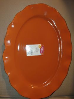 Better Homes Oval Serving Platter Orange