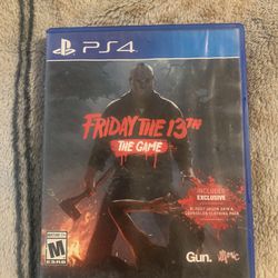 Friday the 13th the game for PS4 comes with case And Game 