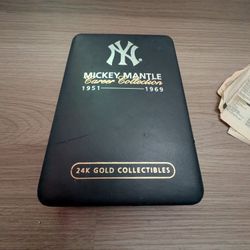 Mickey Mantle Career Collection 24k GOLD Collectibles 1(contact info removed)