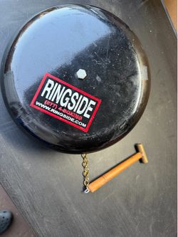 Ringside Boxing Round Bell - 10" Gym Round Clapper with Mallet