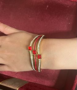 Beautiful Red & Gold Bracelet