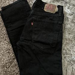 501 Levi Black Pants 