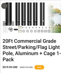 Top quality solid 20 Ft street light pole Brand new Down from $320.00