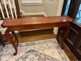 Traditional/reproduction console table with Chippendale and queen Anne influences