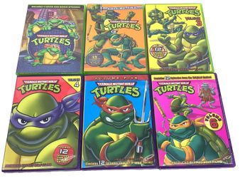 Teenage Mutant Ninja Turtles (DVD, 2004) Movie + Volume 2-6 Original Series DVDs