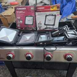 10  Husky Light And 3 Small Lights $ 150 For All 