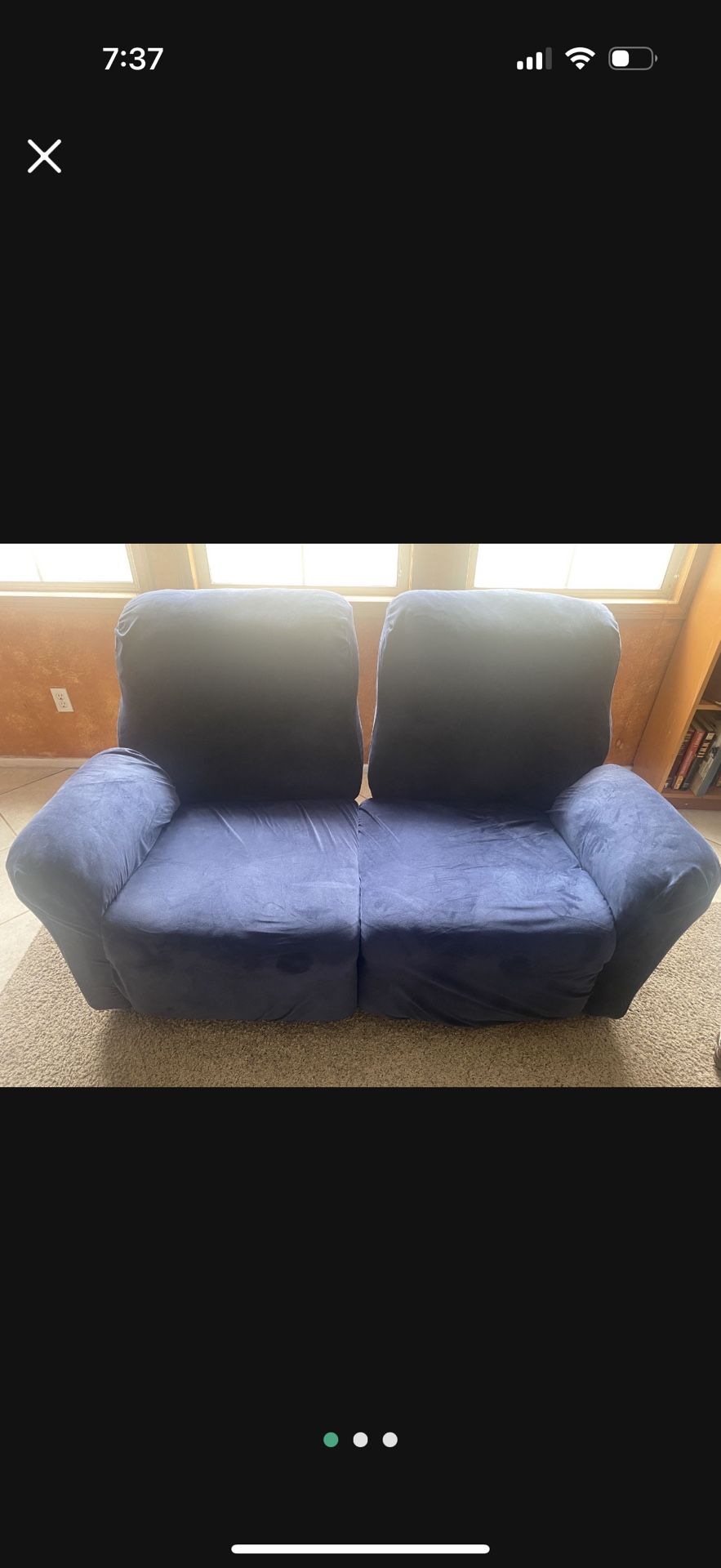 Free Reclining Couch And Couch Cover