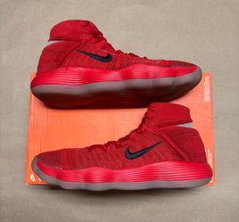 Nike React Hyperdunk 2017 Flyknit Red Men’s size 14 Basketball shoes Rare!