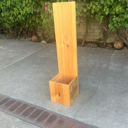 Wooden Floral Sign stand