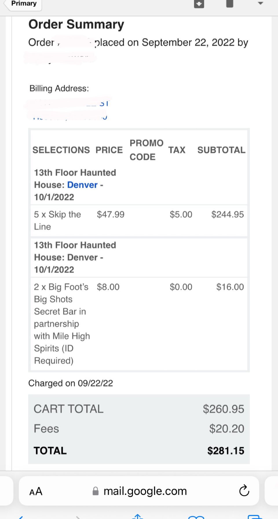 (5) 13th Floor Haunted House Denver Tickets (Oct 1)