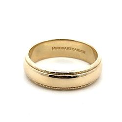 Woman’s Ladies 14k Yellow Gold Engraved Wedding Band Size 8 GP3112411