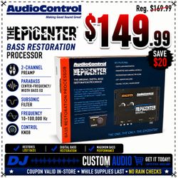 AudioControl Epicenter Bass Restoration Processor Enhanced Subwoofer Knob Control 🚨 Payment Options Available 🚨 No Credit Needed 🚨
