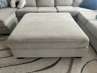 Large Upholstered Ottoman 51” Square
